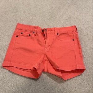 J. Crew Women's Vibrant Coral Jean Shorts